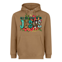 Toasted Coconut all my hope is in jesus Heavyweight Hoodie - Jasminsmagicworld