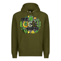 Army Green one lucky mama Premium Hoodie - MaliasSmallBusiness