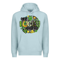 Blue Mist one lucky mama Premium Hoodie - MaliasSmallBusiness