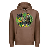 Chestnut one lucky mama Premium Hoodie - MaliasSmallBusiness