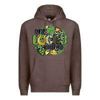 Coffee one lucky mama Premium Hoodie - MaliasSmallBusiness