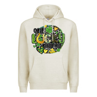 Oatmeal Heather one lucky mama Premium Hoodie - MaliasSmallBusiness