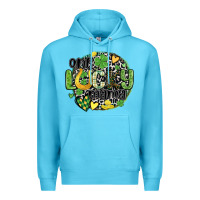 Ocean Blue one lucky mama Premium Hoodie - MaliasSmallBusiness