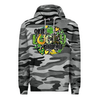Slate Camo one lucky mama Premium Hoodie - MaliasSmallBusiness