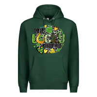 Sports Green one lucky mama Premium Hoodie - MaliasSmallBusiness