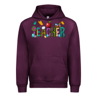 Mauve Wine Easter Teacher Urban Hoodie - NancyCooperArtShop