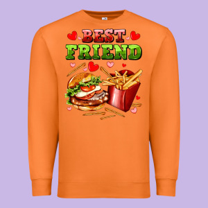 Best Friend Hamburger Potatoes Premium Sweatshirt Designed By Adodesignshop