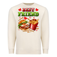 Sandshell best friend hamburger potatoes Premium Sweatshirt - AdoDesignShop