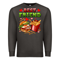 Smoke best friend hamburger potatoes Premium Sweatshirt - AdoDesignShop