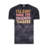 Cloud Black i'll just have the chicken tenders Vintage Tee - MaliasSmallBusiness