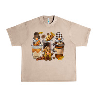 French Oak Coffee gnome Urban Heavy Tee - BarkalooDesign