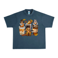 Midnight Navy Coffee gnome Urban Heavy Tee - BarkalooDesign