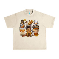 Sandshell Coffee gnome Urban Heavy Tee - BarkalooDesign