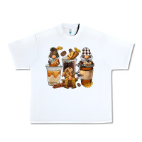 White Coffee gnome Urban Heavy Tee - BarkalooDesign