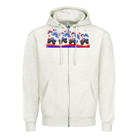 Oatmeal Heather american truck libbey glass Zipper Hoodie - HRA Design Shop