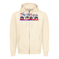 Sandshell american truck libbey glass Zipper Hoodie - HRA Design Shop