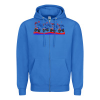 True Royal american truck libbey glass Zipper Hoodie - HRA Design Shop