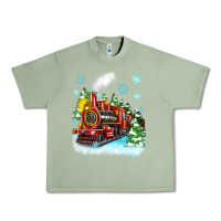 Oil Green christmas polar express Urban Heavy Tee - Zillion Design Studio