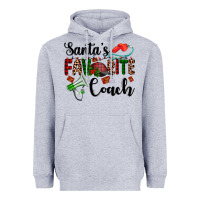 Heather Grey santa's favorite coach Heavyweight Hoodie - AdoDesignShop