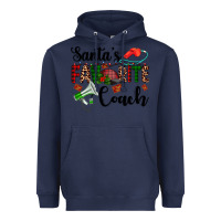 Navy santa's favorite coach Heavyweight Hoodie - AdoDesignShop