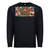 Black bus driver school bus cowhide license plate Premium Sweatshirt - Artiststas