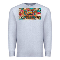 Heather Grey bus driver school bus cowhide license plate Premium Sweatshirt - Artiststas