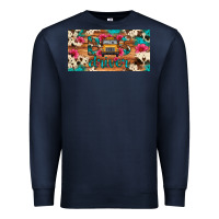 Navy bus driver school bus cowhide license plate Premium Sweatshirt - Artiststas