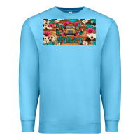Ocean Blue bus driver school bus cowhide license plate Premium Sweatshirt - Artiststas