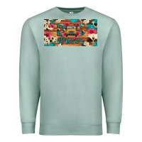 Seafoam bus driver school bus cowhide license plate Premium Sweatshirt - Artiststas