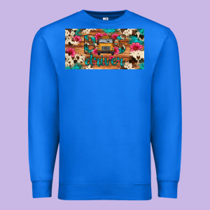 Bus Driver School Bus Cowhide License Plate Premium Sweatshirt Designed By Artiststas