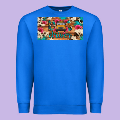 Bus Driver School Bus Cowhide License Plate Premium Sweatshirt Designed By Artiststas