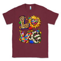 Burgundy autism love Classic Tee - Zillion Design Studio