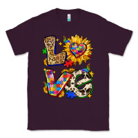 Plum autism love Classic Tee - Zillion Design Studio