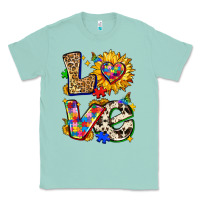 Seafoam autism love Classic Tee - Zillion Design Studio