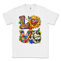 White autism love Classic Tee - Zillion Design Studio