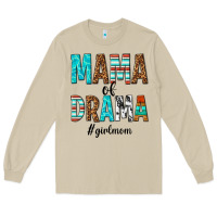 Mushroom mama of drama girl mom Long Sleeve Tee - texasbilliewilder