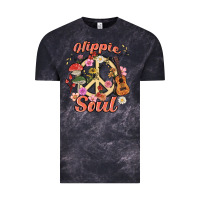 Cloud Black hippie soul Vintage Tee - MaliasSmallBusiness