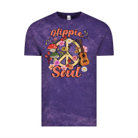 Cloud Purple hippie soul Vintage Tee - MaliasSmallBusiness