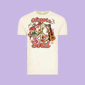 Hippie Soul Vintage Tee Designed By Maliassmallbusiness