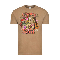 Vintage Coffee hippie soul Vintage Tee - MaliasSmallBusiness