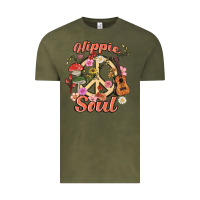 Vintage Olive hippie soul Vintage Tee - MaliasSmallBusiness