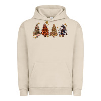 Pigment French Oak howdy christmas trees Urban Hoodie - MaliasSmallBusiness