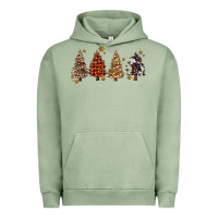 Pigment Oil Green howdy christmas trees Urban Hoodie - MaliasSmallBusiness