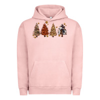Pigment Salmon howdy christmas trees Urban Hoodie - MaliasSmallBusiness