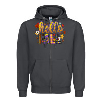 Smoke hello fall Zipper Hoodie - CowhideDigitalArt