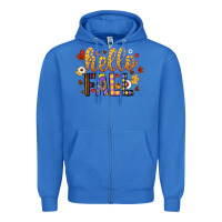 True Royal hello fall Zipper Hoodie - CowhideDigitalArt