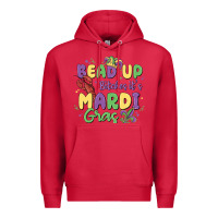 Cardinal bead up bitches it's mardi gras Premium Hoodie - MaliasSmallBusiness