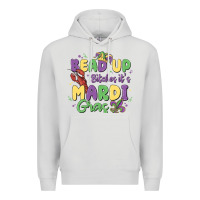 Dove Grey bead up bitches it's mardi gras Premium Hoodie - MaliasSmallBusiness