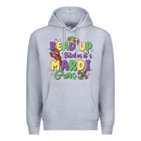 Heather Grey bead up bitches it's mardi gras Premium Hoodie - MaliasSmallBusiness