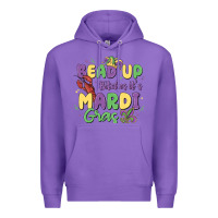 Purple bead up bitches it's mardi gras Premium Hoodie - MaliasSmallBusiness